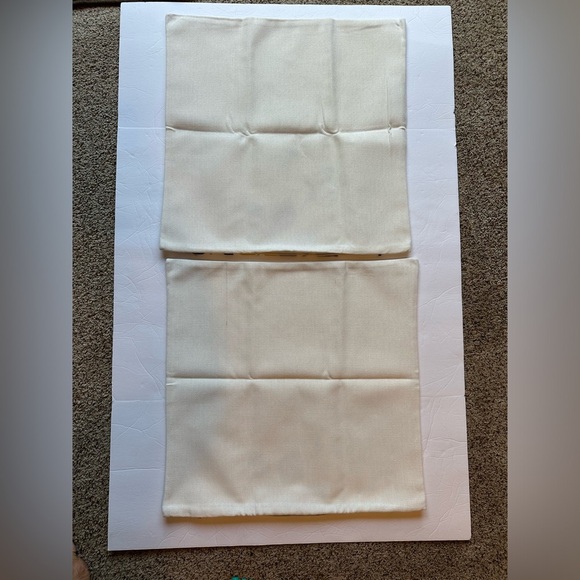 Floral Spring Summer Pillow Covers Approx 20”x20” Set Of 2 Zipper Closure New - Picture 6 of 9